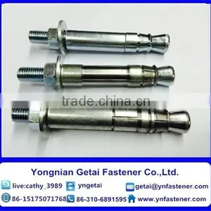 Mechanical Anchor Bolts, Grade 4.8 8.8, Hot Dip Galvanizing Carbon Steel DIN935 DIN937 thumbnail-1