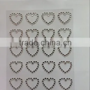 Heart Shape Jewelry/rhinestone/crystal Sticker thumbnail-1