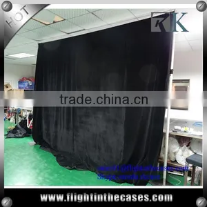 Hot Sale Pipe and Drape Backdrop Kit 8ft High x 10ft Wide Velvet Drape thumbnail-1