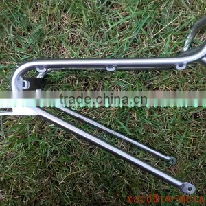 Titanium Bicycle Front Rack With Handing Brush Finished thumbnail-4