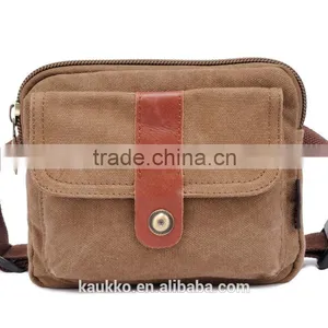 Favourite Waist Belt Pocket Bag Mens Small Canvas Fanny Pack Bag thumbnail-1