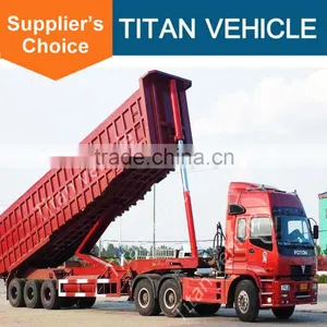 Titan Cheap Heavy Sand Dump Truck Semi Trailer For Sale thumbnail-1