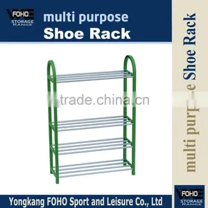 SR00285 Home Use 5 Layers Free Standing Plastic and Iron Tube Shoe Rack thumbnail-1
