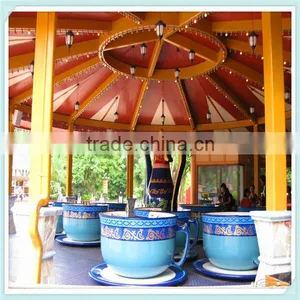 Amusement Park Rides Happy Rotary Coffee Cup Rides for Sale thumbnail-1