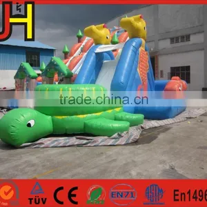 Hot Sale Inflatable Pool Side, Ocean Theme Turtle Bounce House, Pool Water Slide thumbnail-1