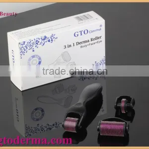 2016 Newest 3 In1 180+600+1200 Needle Derma Roller for Hair Loss Treatment thumbnail-5