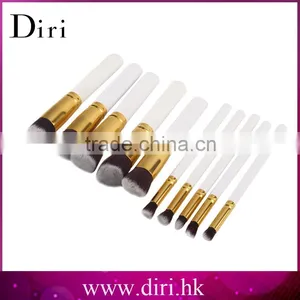 2016 Best Private Label 10pcs Synthetic Kabuki Makeup Brush With Black+ Silver thumbnail-4
