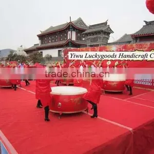 Traditonal Chinese Style Red Stage Play Drum Wholesale thumbnail-1