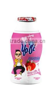 YoBi Sterilized Drinking Yoghurt: Strawberry 110ml thumbnail-1