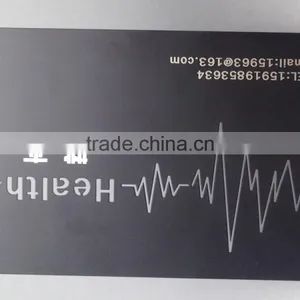 Irregular Shape Black Plating Stainless Steel Metal Business Card thumbnail-3