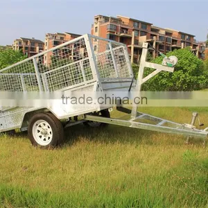 7x5ft Hot Dipped Galvanized Chequer Plate Full Welded Strong Trailer thumbnail-6