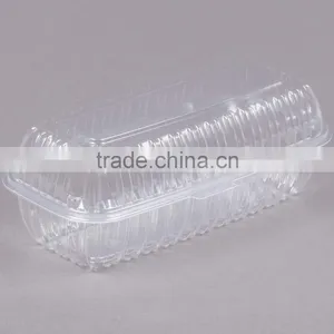 Clamshell Clear Hinged Lid Plastic Hoagie Container thumbnail-2