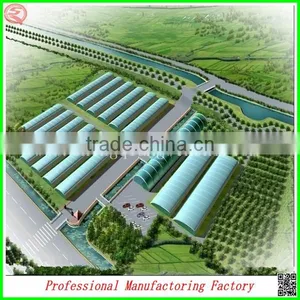Multi-span Tunnel Solar Greenhouse for Flower Growing With Arched Type thumbnail-5