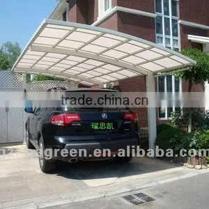 Steel Frame Outdoor Aluminum Carport for Car Sun Shelter and Car Wash Sheter thumbnail-3
