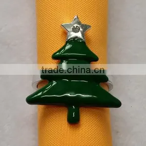 Metal Christmas Tree Napkin Ring thumbnail-1