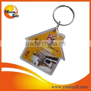 High Quality House Shape Acrylic Keychain thumbnail-1