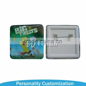 Square Button Pin Badge thumbnail-1
