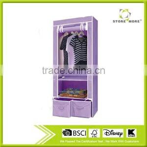 Store More Living Room Cloth Closet Wardrobe With Drawer and Shelves thumbnail-1