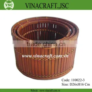Bamboo Waste Bin thumbnail-1
