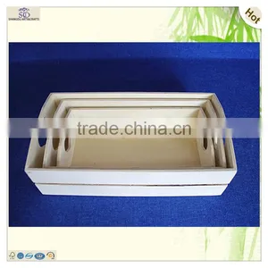 High Quality Heart Carving Fruit Vegetable Plywood Crate Tray thumbnail-5