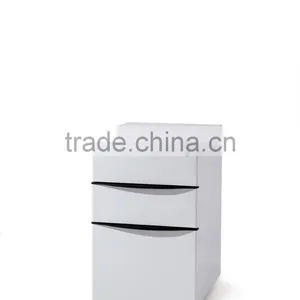 3 Drawer Up-down Mobile Pedestal With Wooden Top Cabinets thumbnail-5