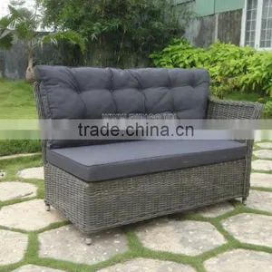 2014 New Style Outdoor Garden Plastic Flat Rattan Sofa Set thumbnail-5