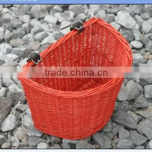 Hand Woven Shopping Wicker Bike Basket thumbnail-5