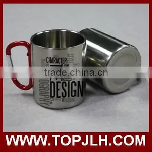 Top Selling Stainless Steel Camping Carabiner Handle Mugs thumbnail-6