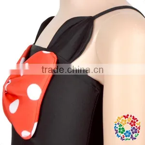 Adorable Black Red Cartoon Kids Girls Swimwear Bikini thumbnail-5