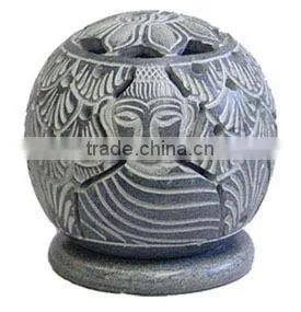 Soapstone Candle Ball thumbnail-1
