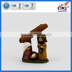 Polyresin Christmas Holy Family Nativity Set Includes Infant Jesus Mary and Joseph thumbnail-1