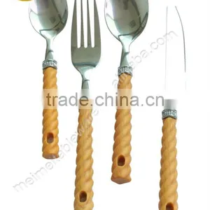 Stainless Steel Flatware With Plastic Handle thumbnail-1