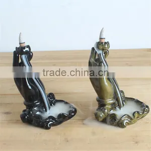 Home Decor Burner Buddhism Hand Backflow Incense Burner thumbnail-3