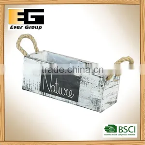 Grey Wood With Two Ears Garden Planter thumbnail-1