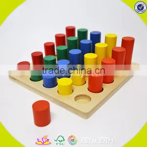 2017 New Design Toddlers Geometry Blocks Wooden Toddler Montessori Materials W12F011 thumbnail-6