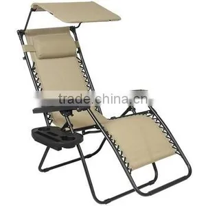 Adjustable Canopay Cup Holder Zero Gravity Chair thumbnail-1