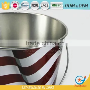 Garden Galvanized or Iron Herb Planter Metal Outdoor Flower Boxeswith Handle thumbnail-3