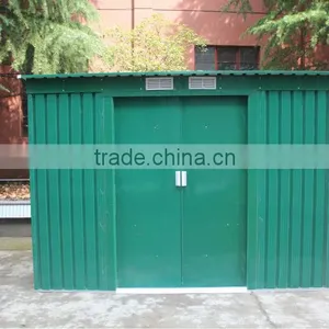 8x4ft Cream Galvanized Steel Sheet Metal Garden Shed With Competetive Price thumbnail-1