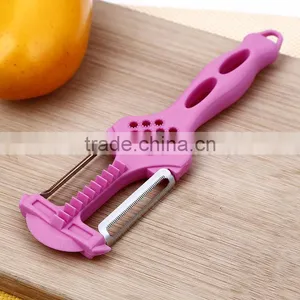 Factory Top Quality PP Material Handle Stainless Steel Blade Multifunctional New Style Peeler and Grater thumbnail-4