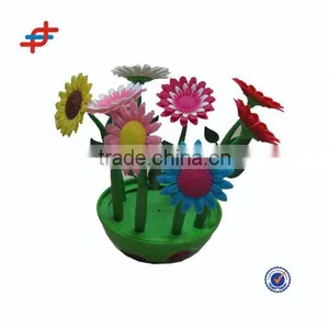 Rubber Flower Top Pen, Flower Ballpoint Pen thumbnail-1