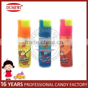 Chinese Cheap Plastic Fruit Sour Cigarette Lighter Spray Liquid Candy thumbnail-2