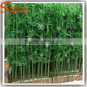 Guangzhou Supplier Wholesale Artificial Plastic Bamboo Poles Cheap Lucky Bamboo Tree Leaves Branch Plants Indoor Decoration thumbnail-2