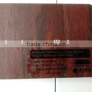 Bamboos Products Outdoor Use Strand Woven Bamboo Wall Panel Strips in Light Chocolate Color---KE-OS0888 thumbnail-4