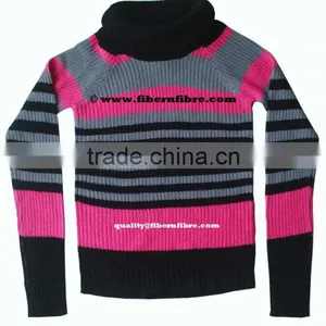 High Neck Pullover Sweaters thumbnail-1