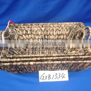 High Quality Fruit Basket Made of Black Water Hyacinth 2013 Style thumbnail-1