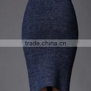 Sexy Black Faux Leather Fitted Pencil Skirt thumbnail-2
