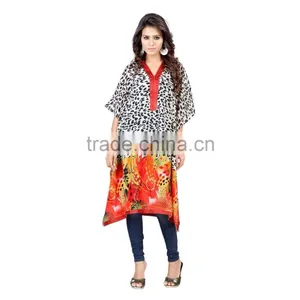 Custom 100% Polyester Print Beach Kaftan 2016/Woman Resort Wear From India thumbnail-2