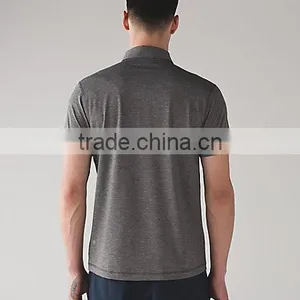 MGOO Top Quality Button Up Dri Fit Polo T Shirts Short Sleeve Fitness Men Polo Shirt thumbnail-5