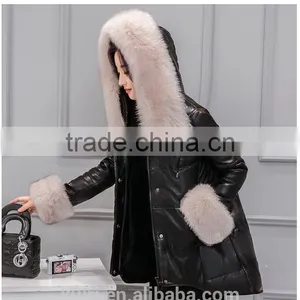 Womens Down Jackets 2016 Duck Down Jacket Women Warm Down Parka Big Real Fur Collar Feather Jacket Female Winter Down Coat thumbnail-6