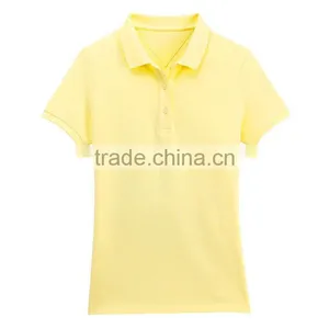 Wholesale Latest Slim Fit Blank Polo Shirts Cheap Plain Girls Tshirt thumbnail-4